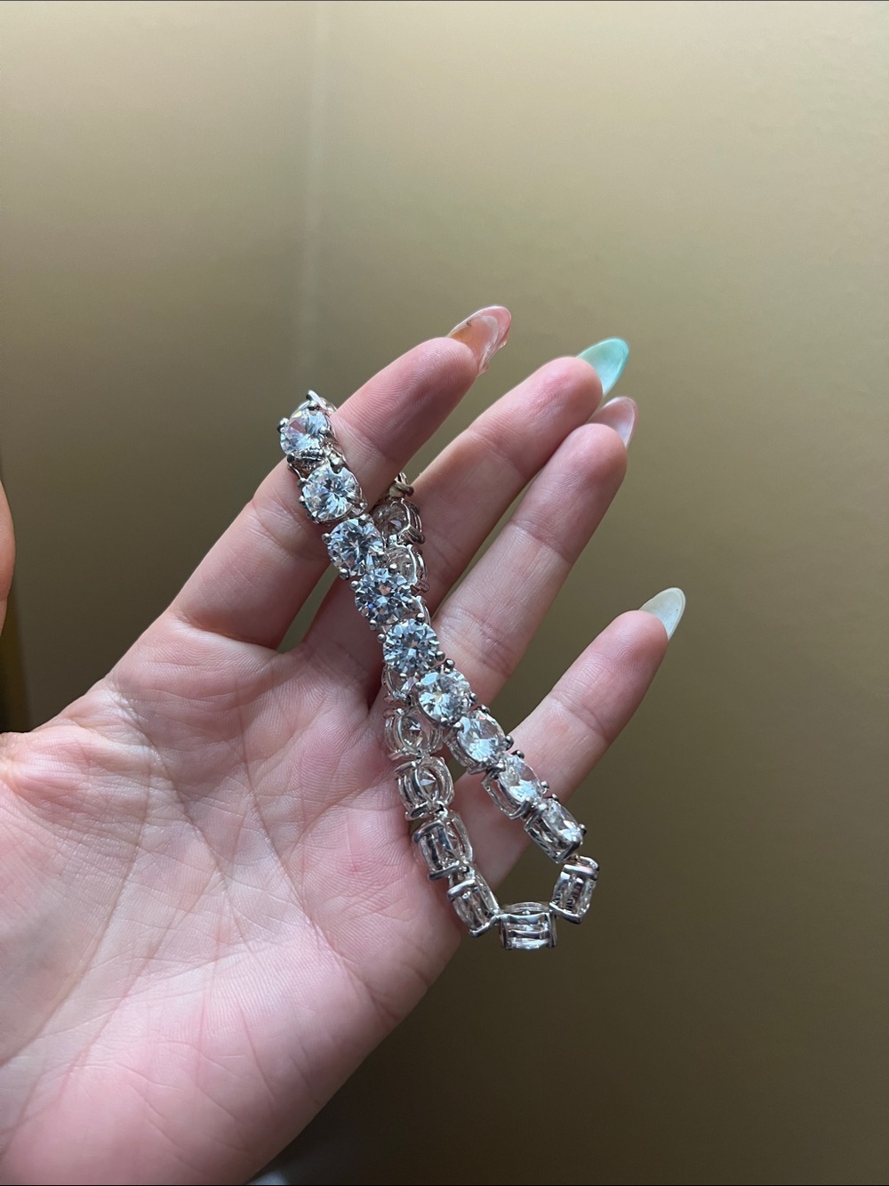 Sterling Silver tennis bracelet with cubic zirconia